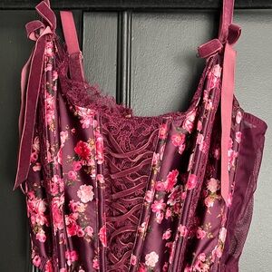 Floral Lace Corset Top